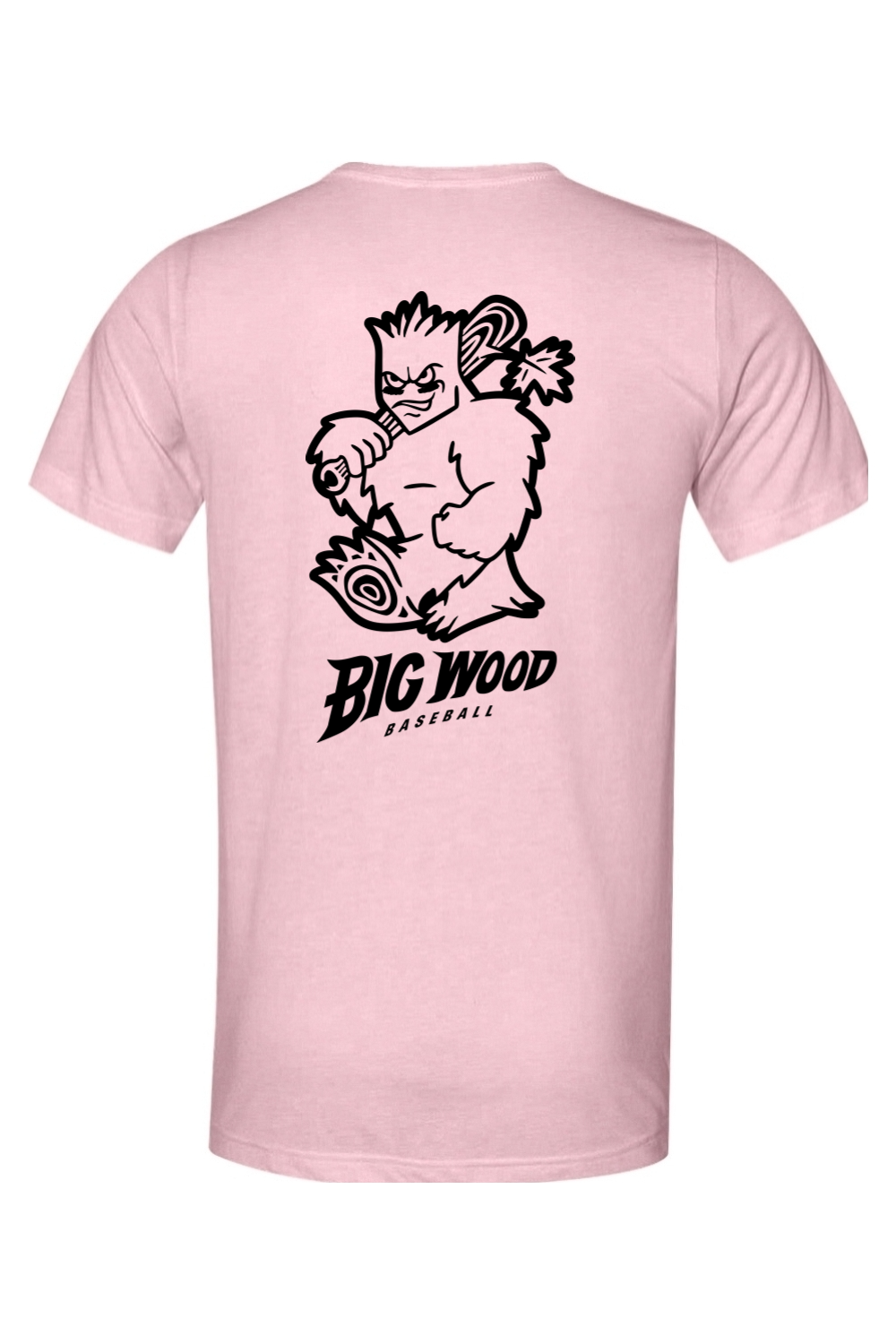 Big Wood Outlined Mascot Lightweight Tee