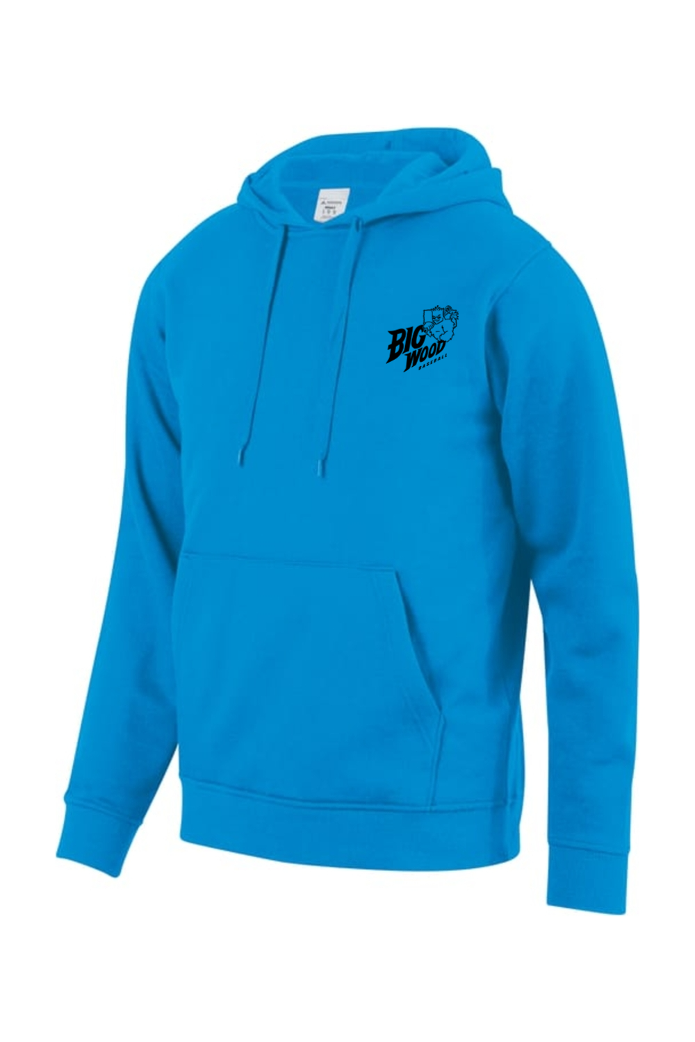 Big Wood Home Plate Mascot Athletic Fit Hoodie