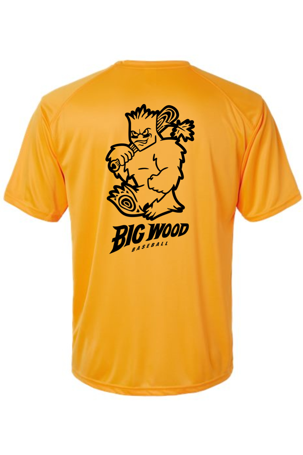 Big Wood Outlined Mascot Performance Tee