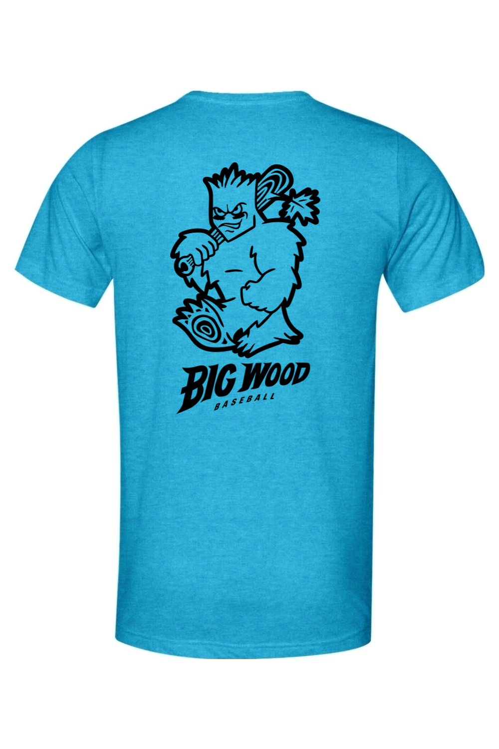 Big Wood Outlined Mascot Lightweight Tee