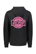 Big Wood Pink Stamp Athletic Fit Hoodie