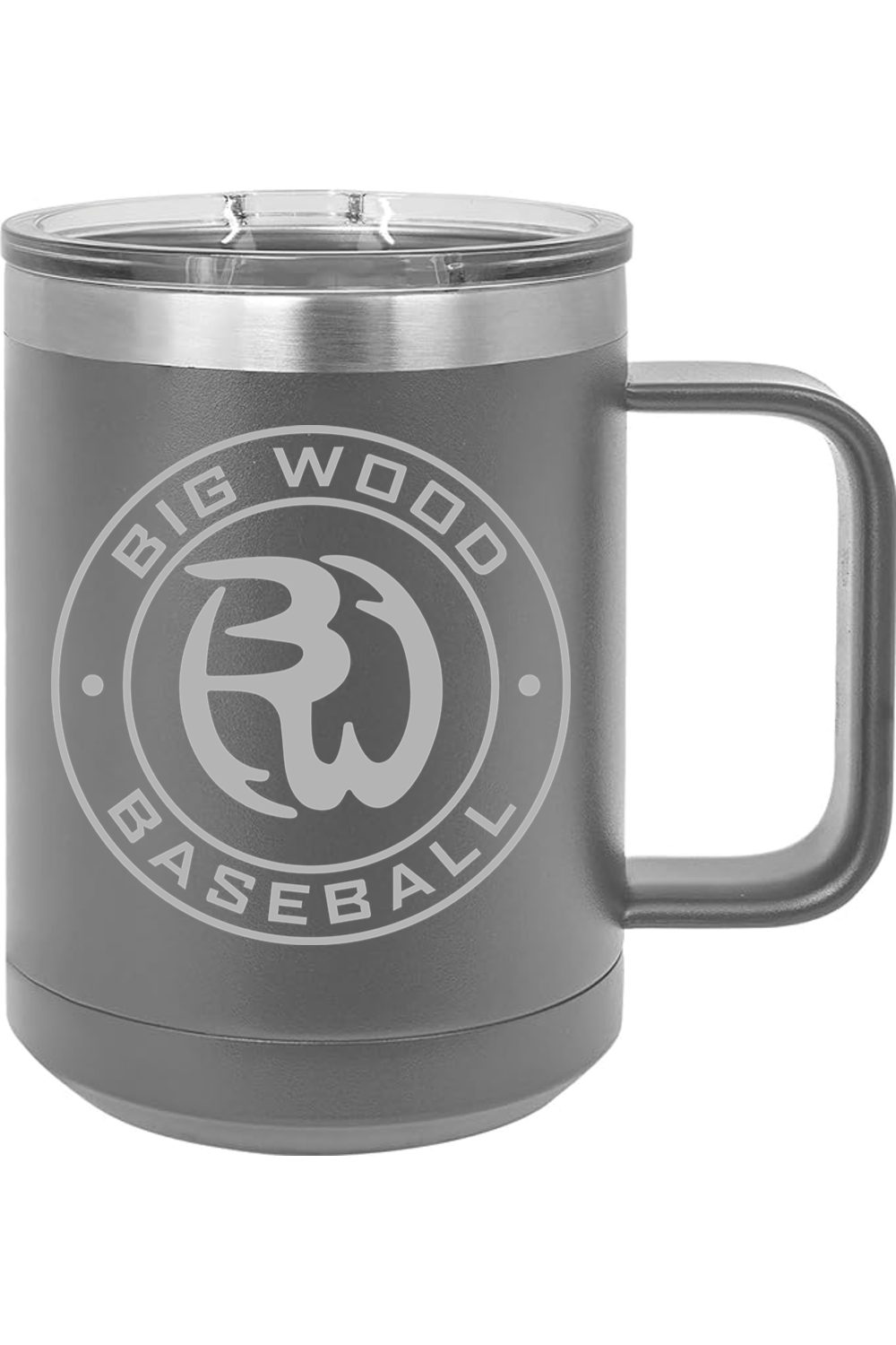 Big Wood Outdoor Stamp Insulated Coffee Mug with Slider Lid