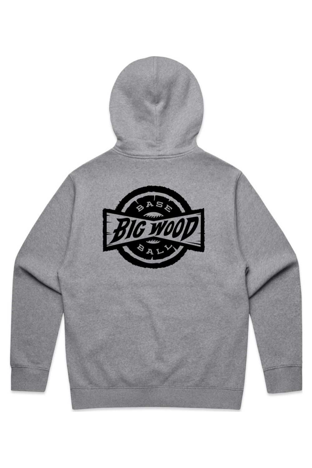 Big Wood Black Stamp Relaxed Fit Hoodie