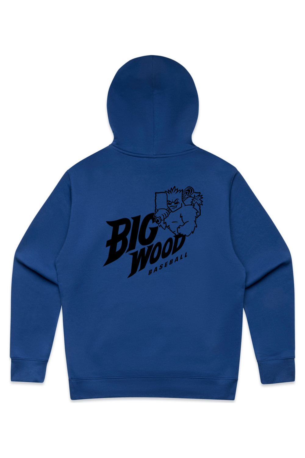 Big Wood Home Plate Mascot Relaxed Fit Hoodie