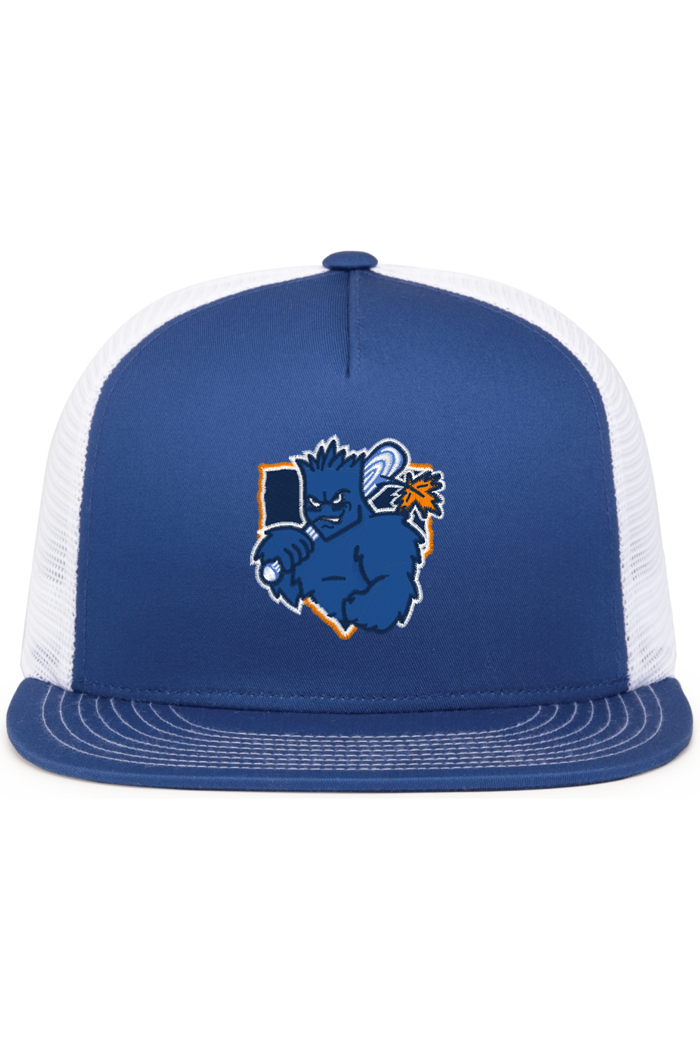 Home Plate Mascot Flat Bill Hat