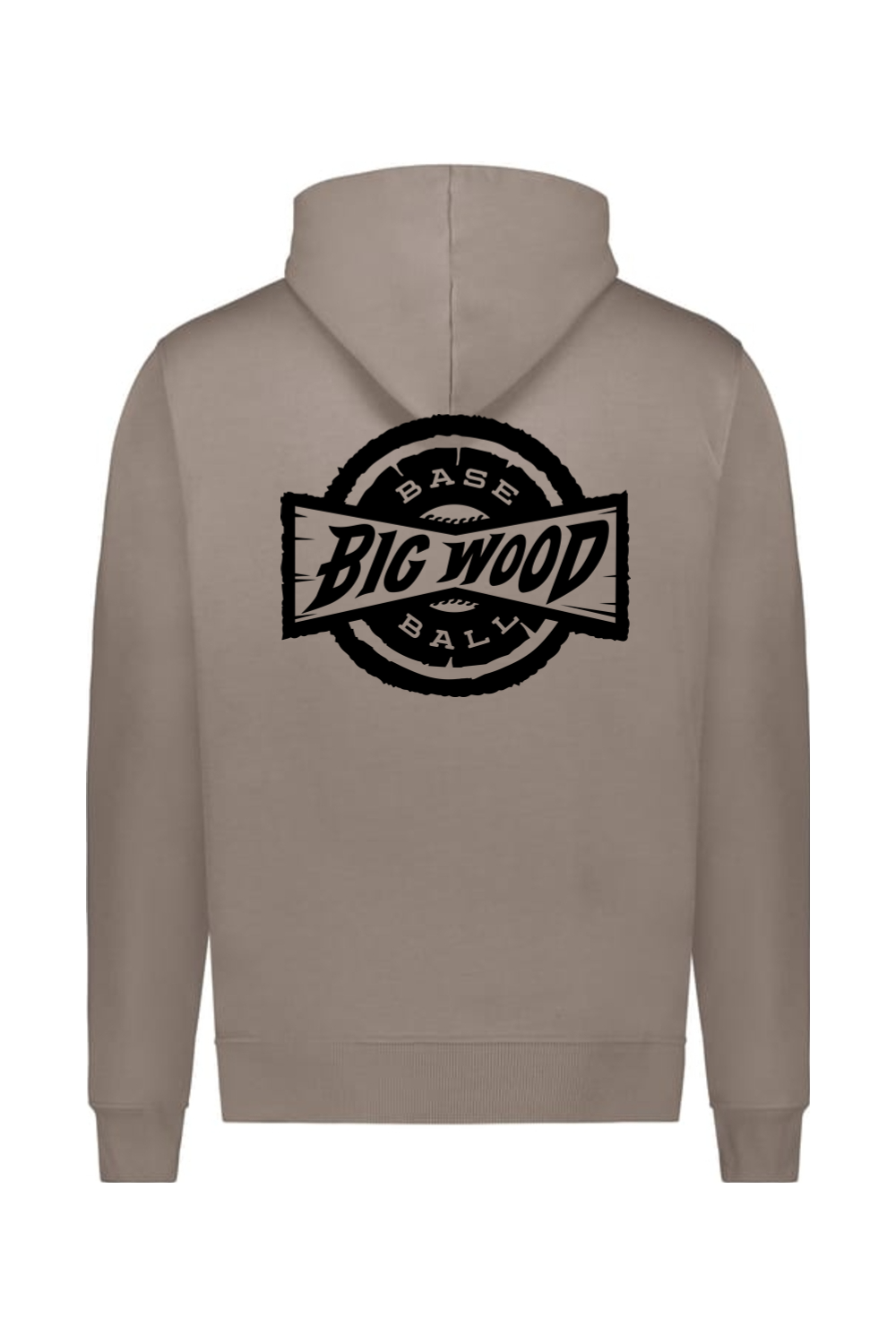 Big Wood Black Stamp Athletic Fit Hoodie