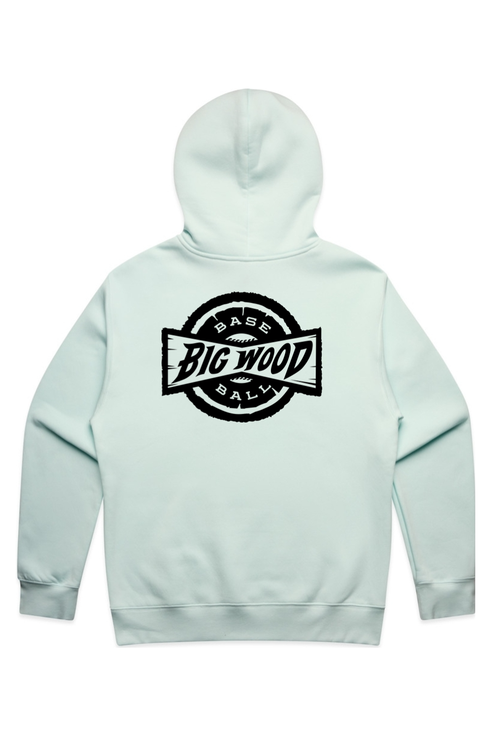 Big Wood Black Stamp Relaxed Fit Hoodie