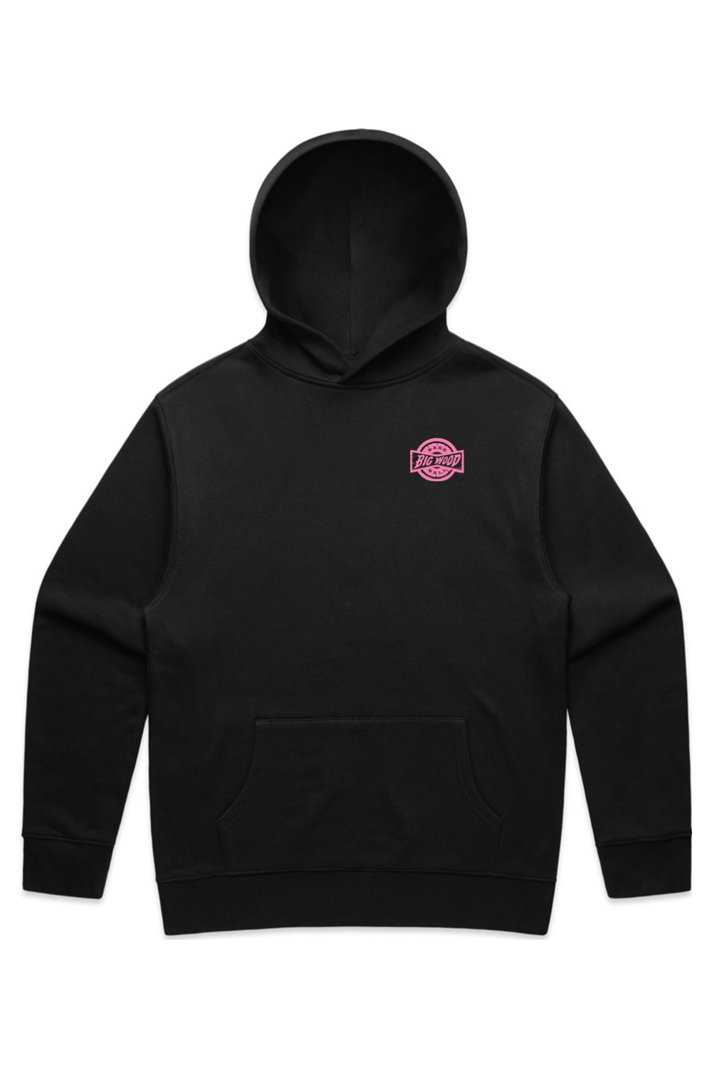 Big Wood Pink Stamp Relaxed Fit Hoodie
