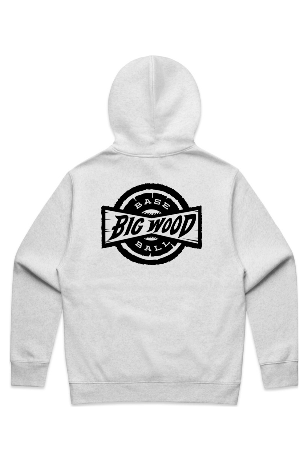 Big Wood Black Stamp Relaxed Fit Hoodie