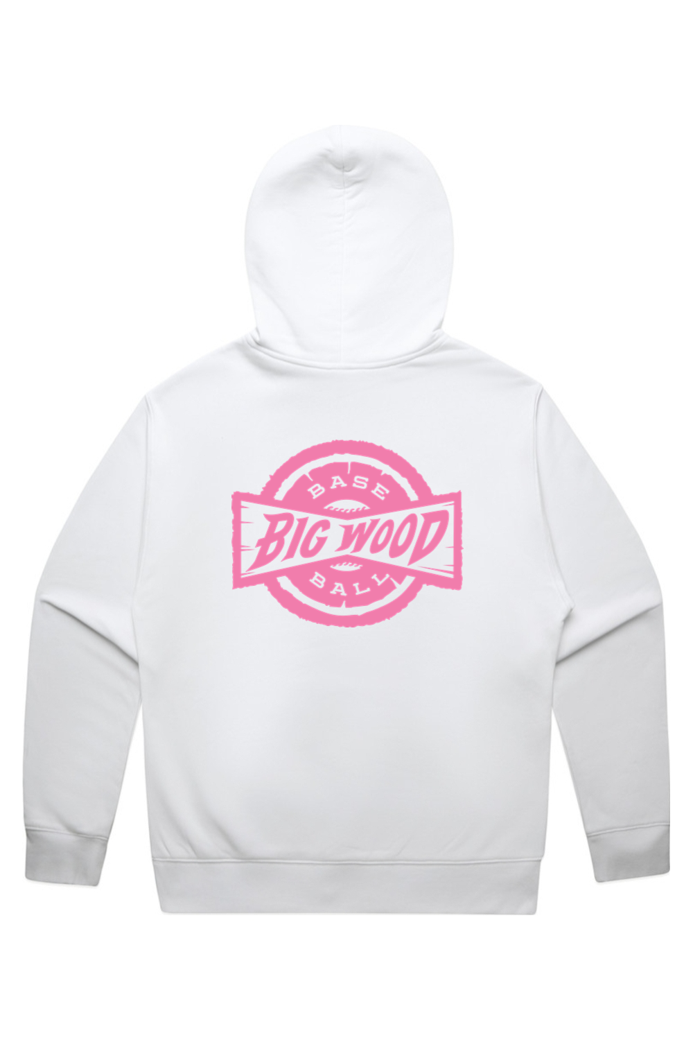 Big Wood Pink Stamp Relaxed Fit Hoodie