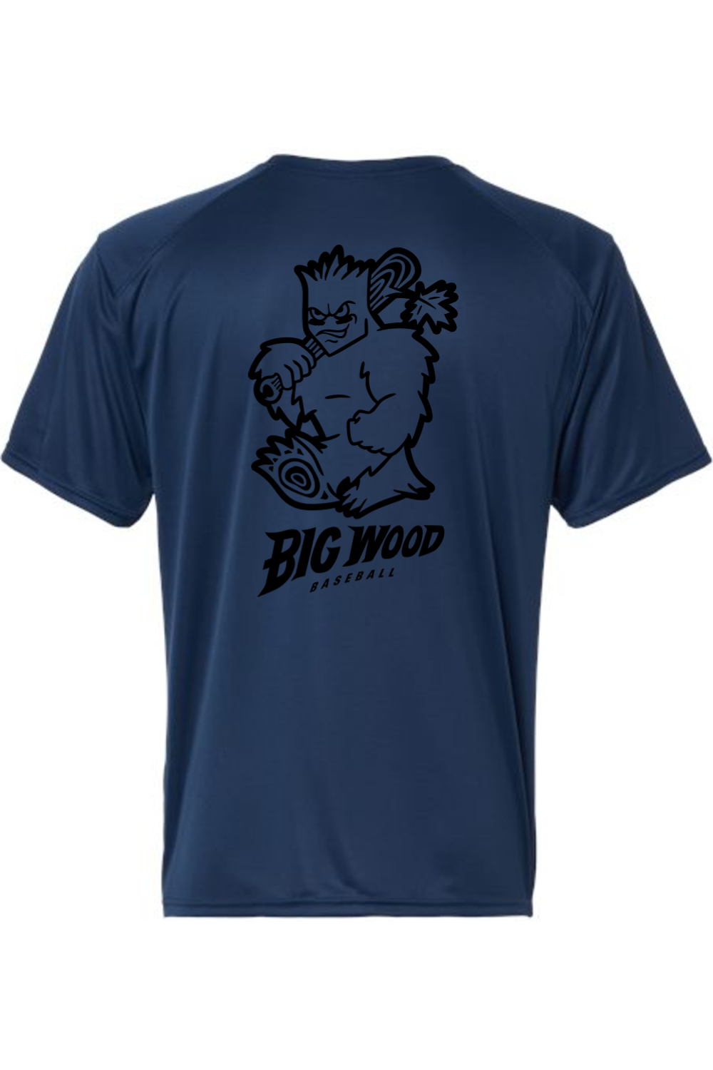 Big Wood Outlined Mascot Performance Tee