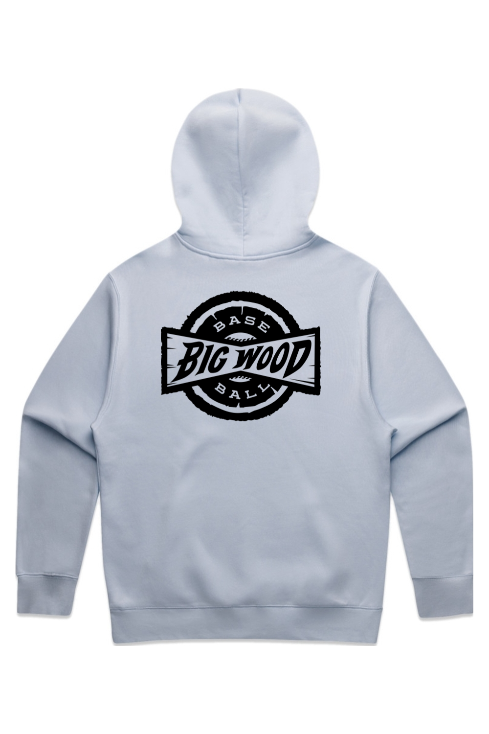 Big Wood Black Stamp Relaxed Fit Hoodie
