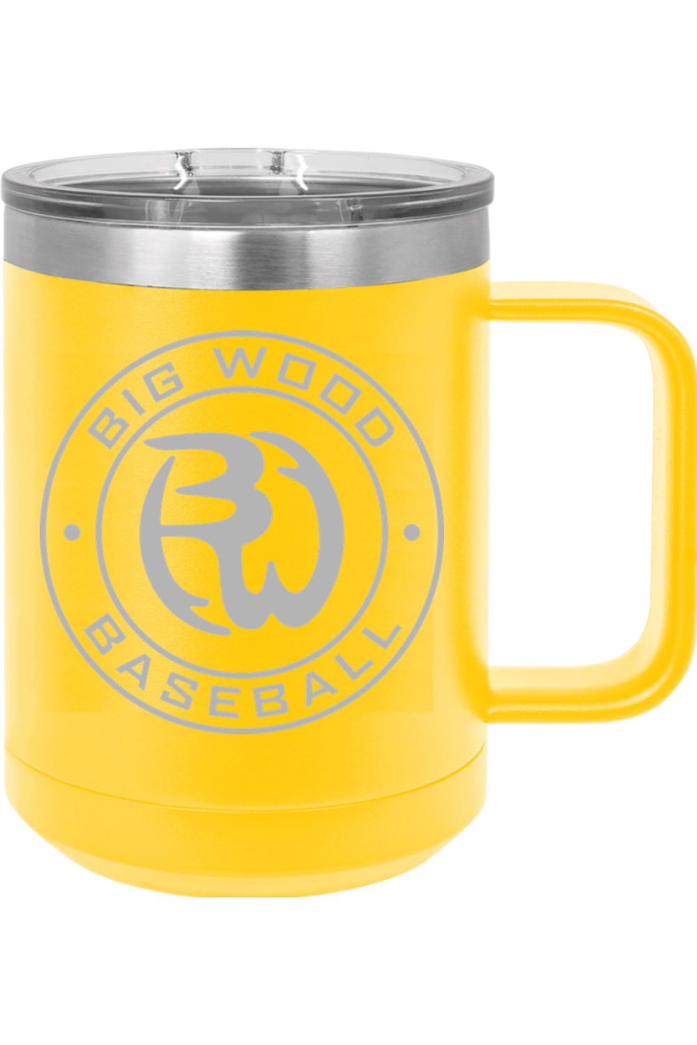 Big Wood Outdoor Stamp Insulated Coffee Mug with Slider Lid