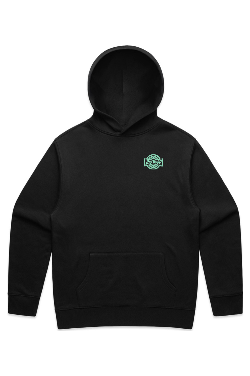 Big Wood Mint Stamp Relaxed Fit Hoodie