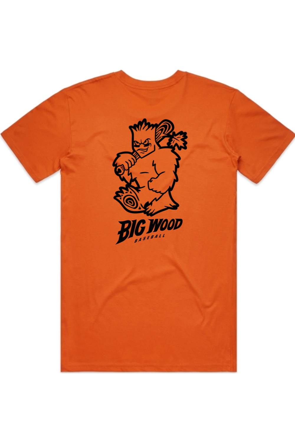 Big Wood Outlined Mascot Tee