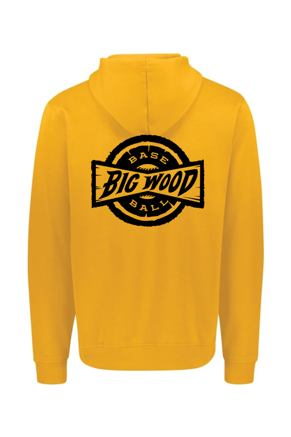 Big Wood Black Stamp Athletic Fit Hoodie