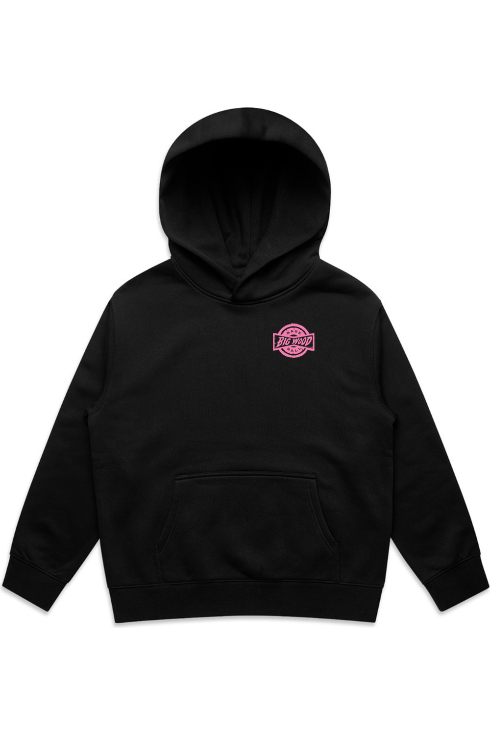 Youth - Big Wood Pink Stamp Relaxed Fit Hoodie