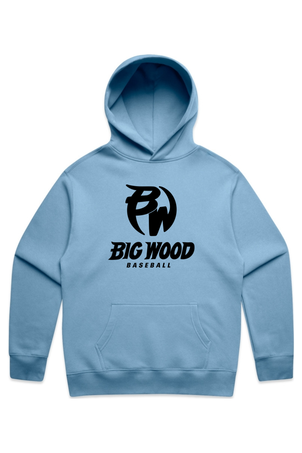 Big Wood Baseball Relaxed Fit Hoodie