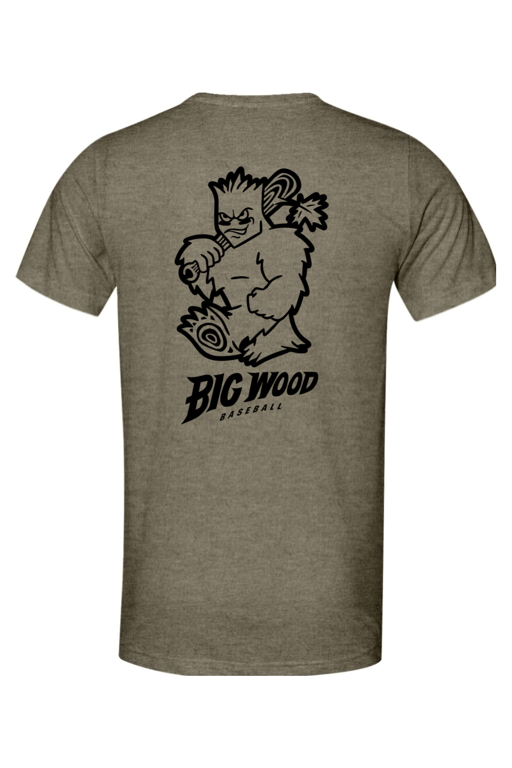 Big Wood Outlined Mascot Lightweight Tee