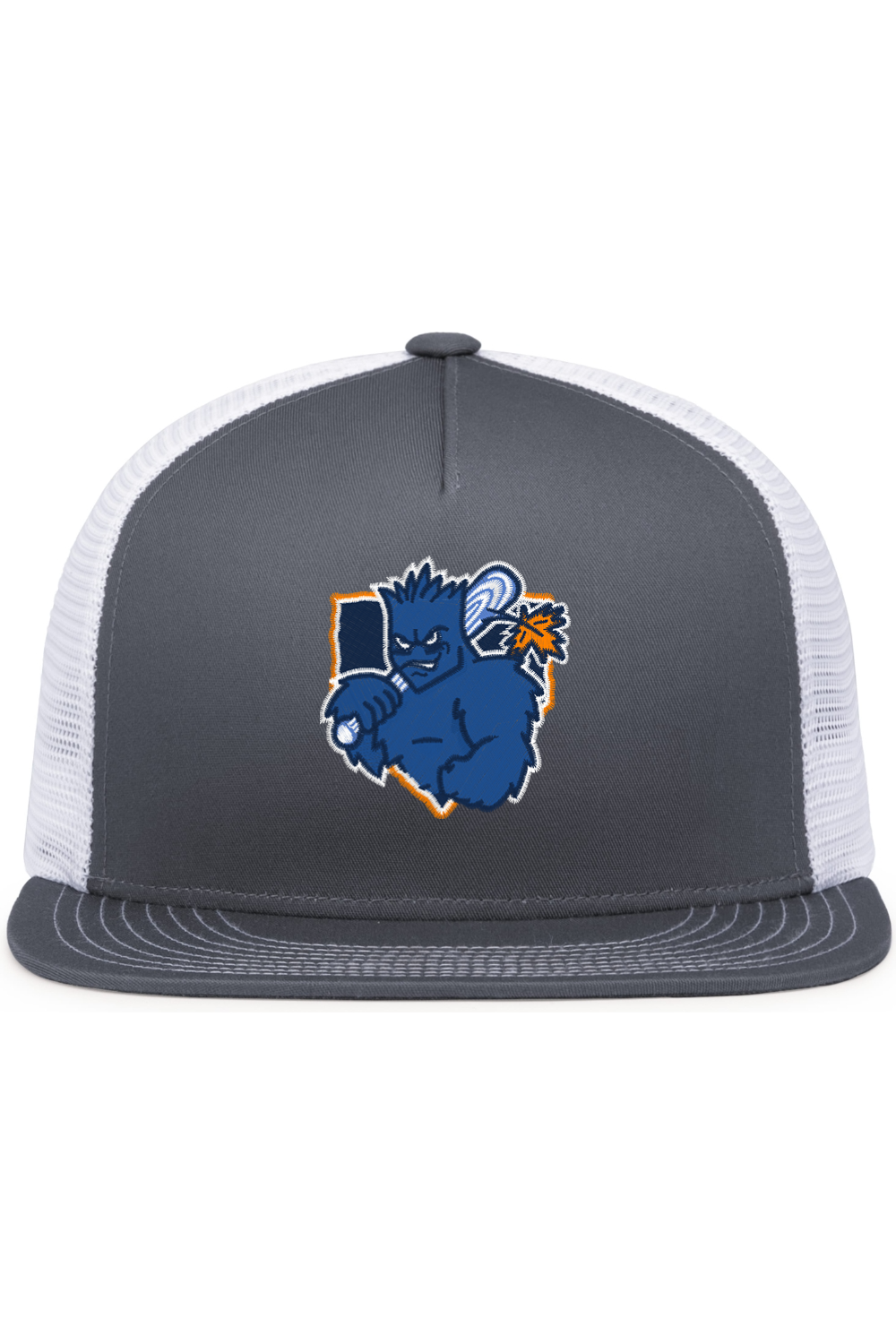 Home Plate Mascot Flat Bill Hat