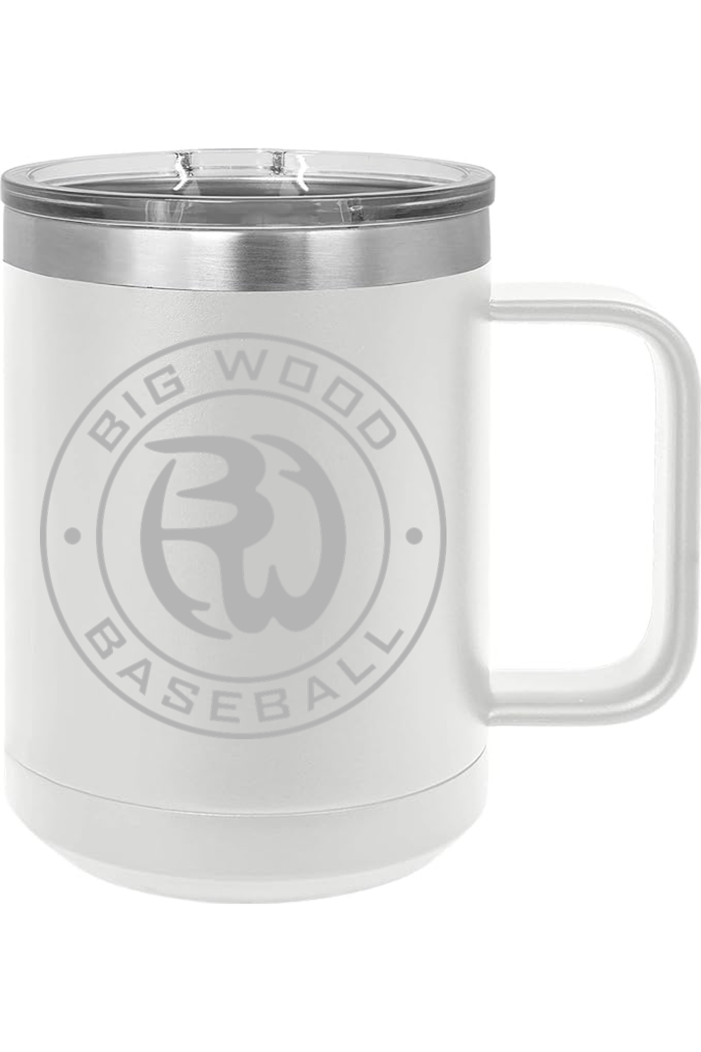 Big Wood Outdoor Stamp Insulated Coffee Mug with Slider Lid