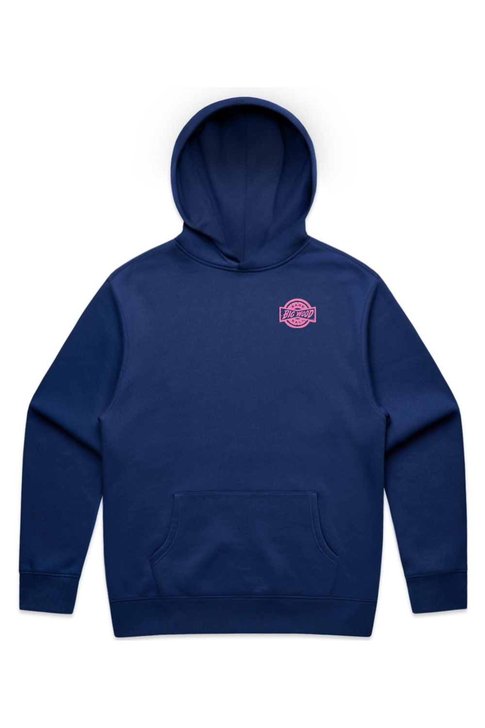 Big Wood Pink Stamp Relaxed Fit Hoodie