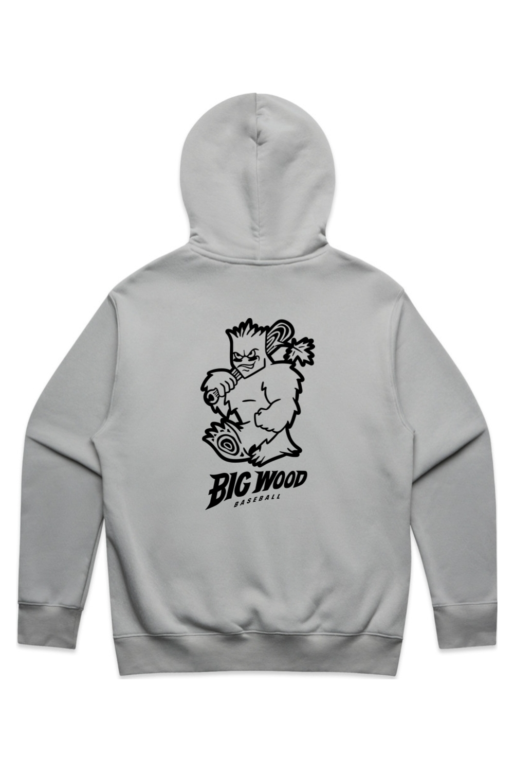 Big Wood Outlined Mascot Relaxed Fit Hoodie