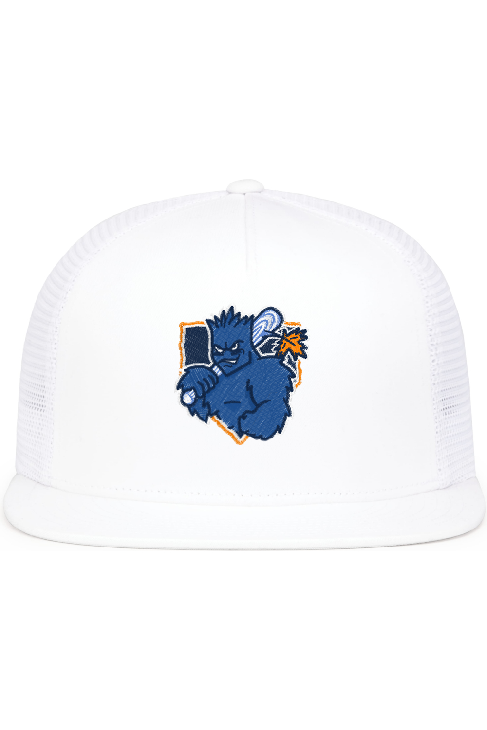 Home Plate Mascot Flat Bill Hat