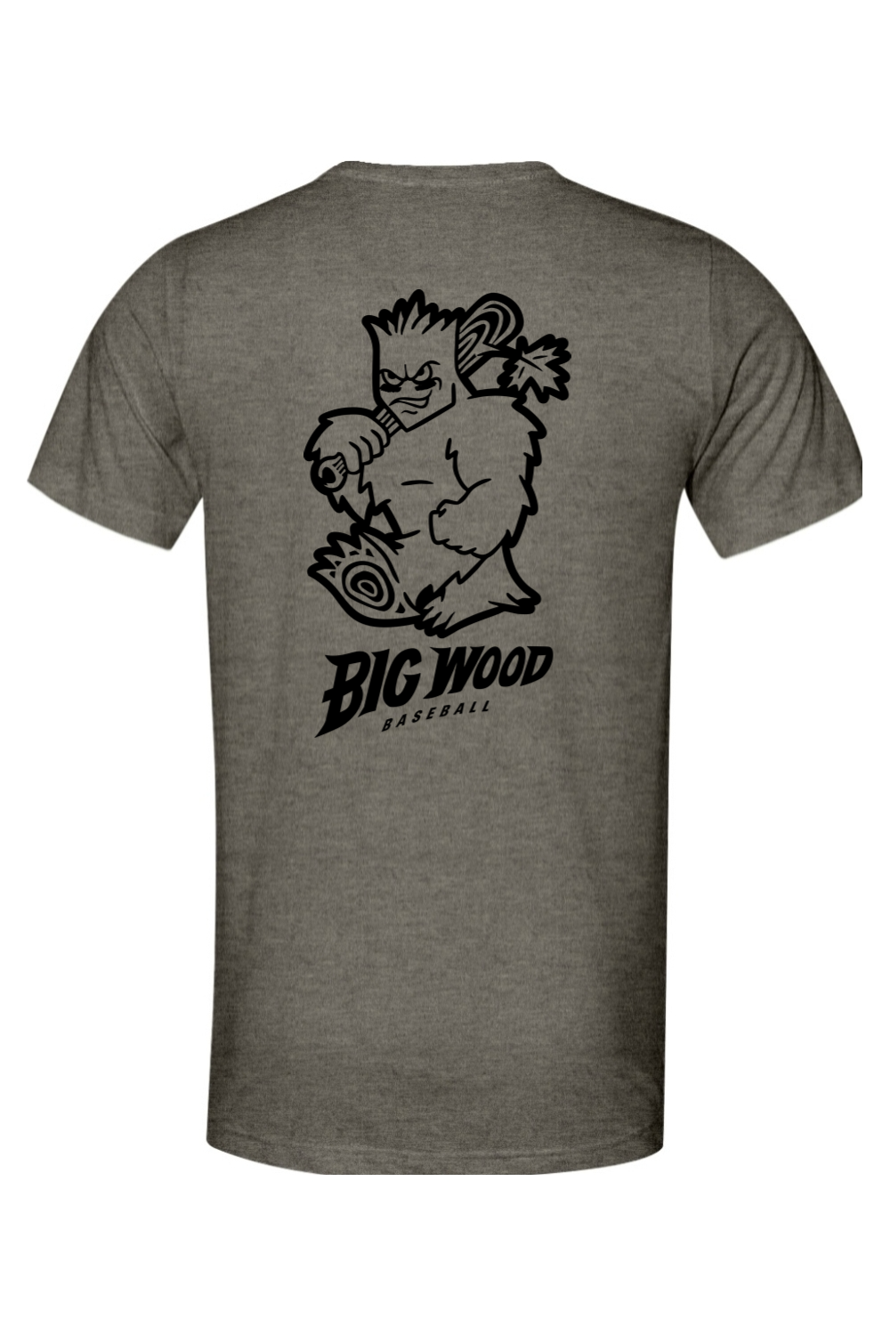 Big Wood Outlined Mascot Lightweight Tee