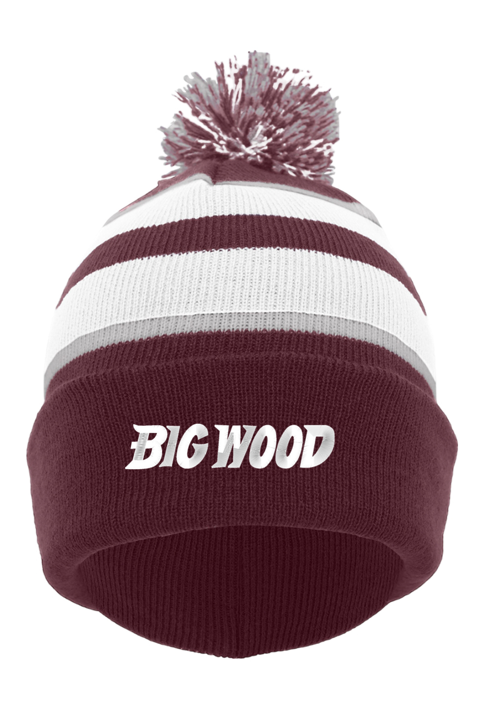 Big Wood Fold-Over Pom-Pom Beanie