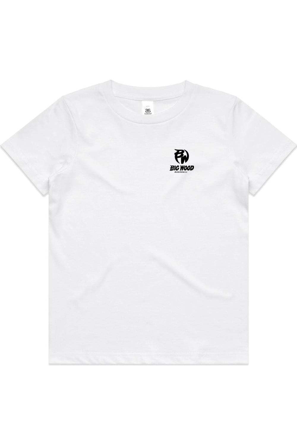 Youth - Big Wood Outlined Mascot Tee