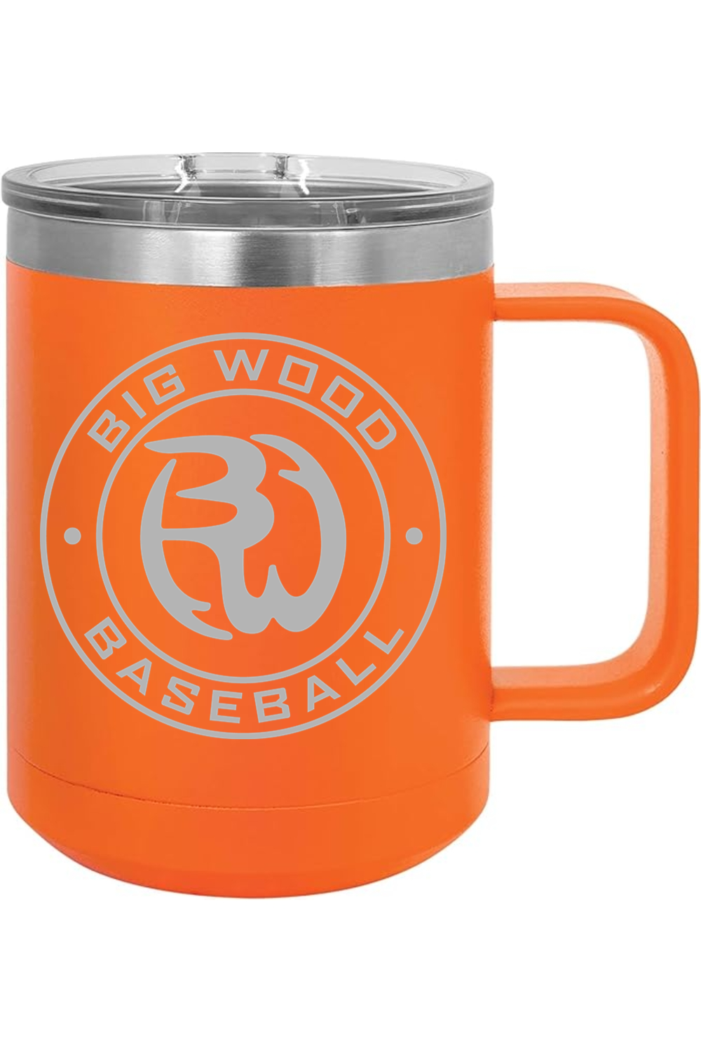 Big Wood Outdoor Stamp Insulated Coffee Mug with Slider Lid