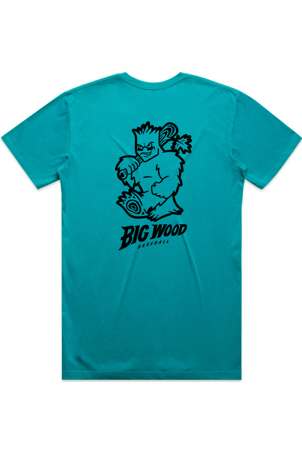 Big Wood Outlined Mascot Tee