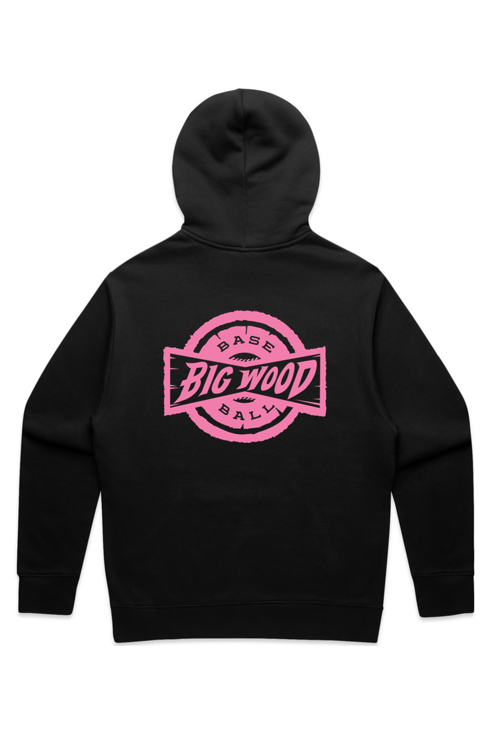 Big Wood Pink Stamp Relaxed Fit Hoodie