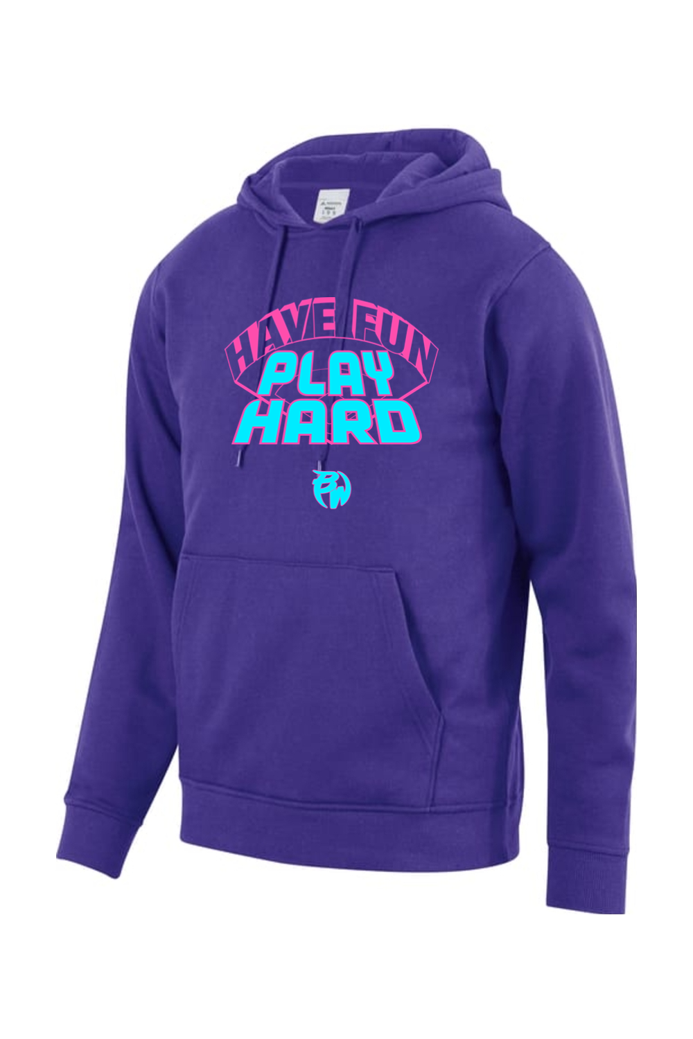 Have Fun Play Hard Athletic Fit Hoodie