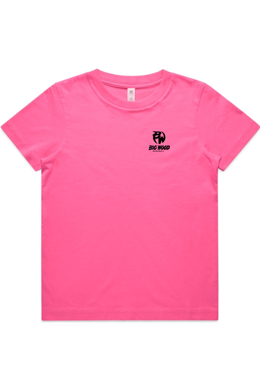 Youth - Big Wood Outlined Mascot Tee