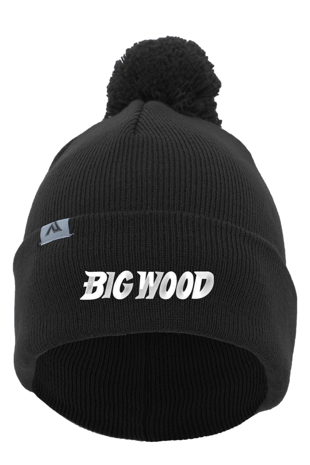 Big Wood Fold-Over Pom-Pom Beanie