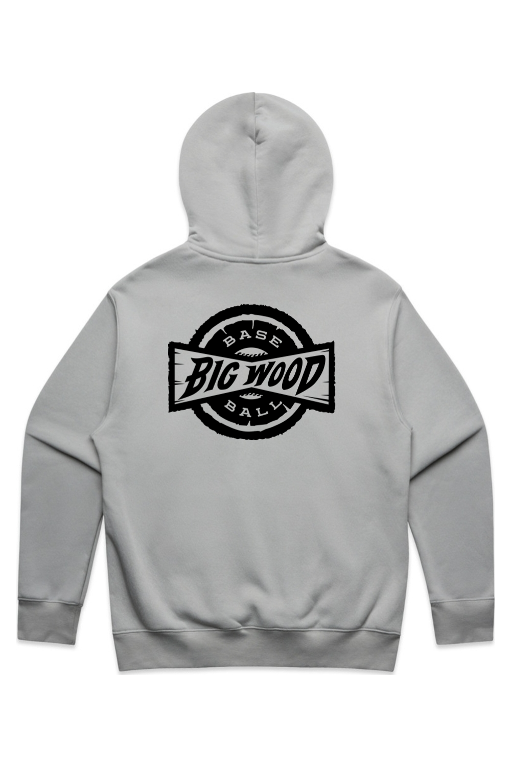 Big Wood Black Stamp Relaxed Fit Hoodie