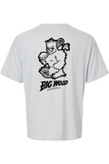 Big Wood Outlined Mascot Performance Tee