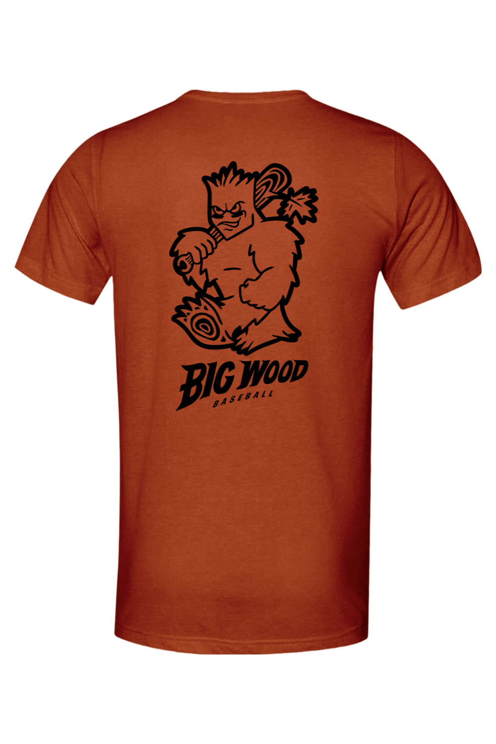 Big Wood Outlined Mascot Lightweight Tee