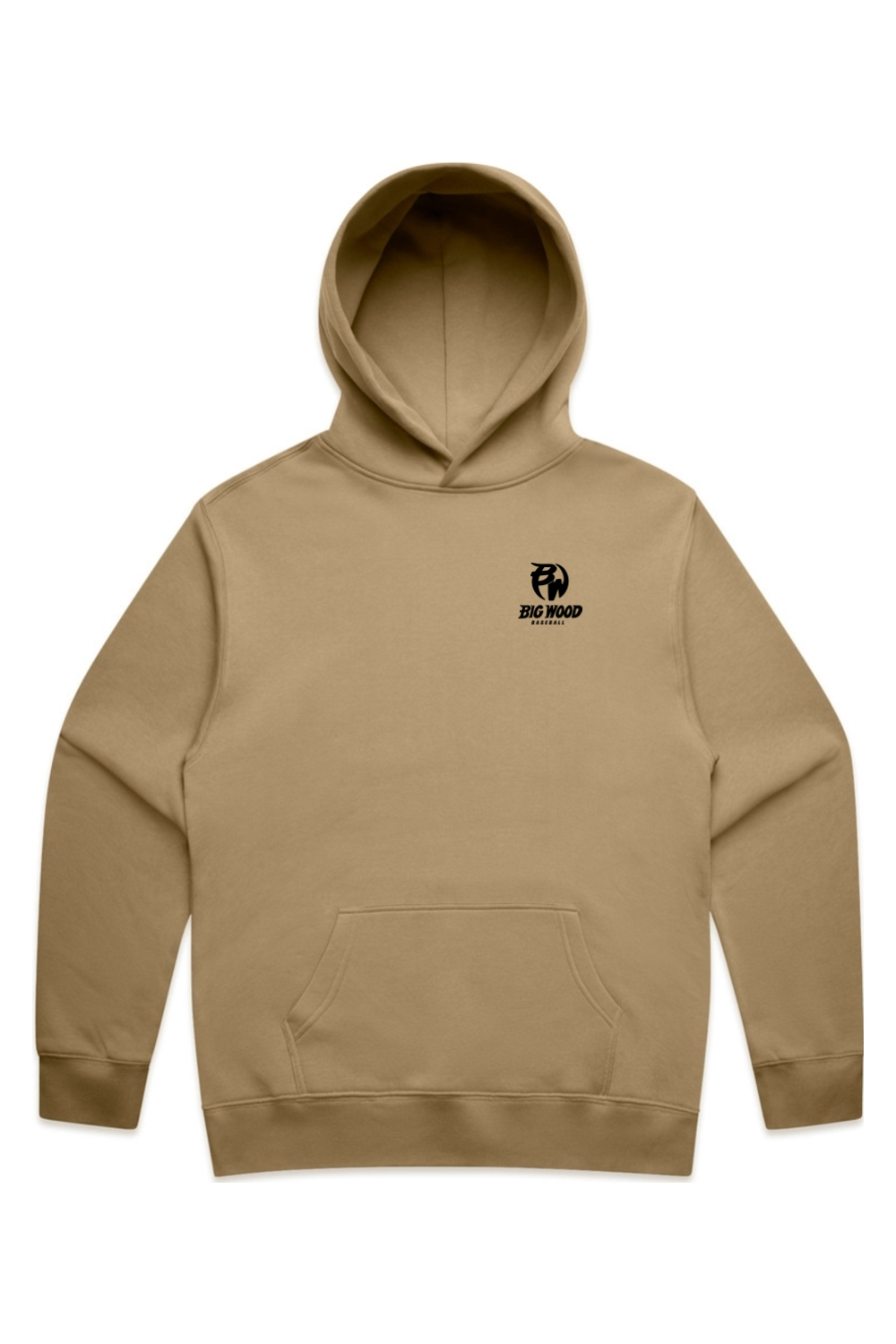 Big Wood Outlined Mascot Relaxed Fit Hoodie