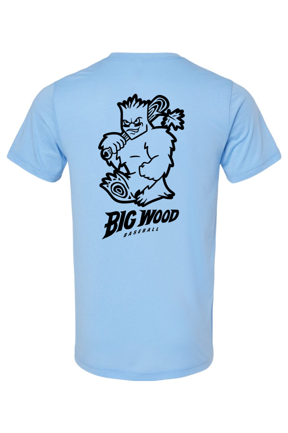 Big Wood Outlined Mascot Lightweight Tee