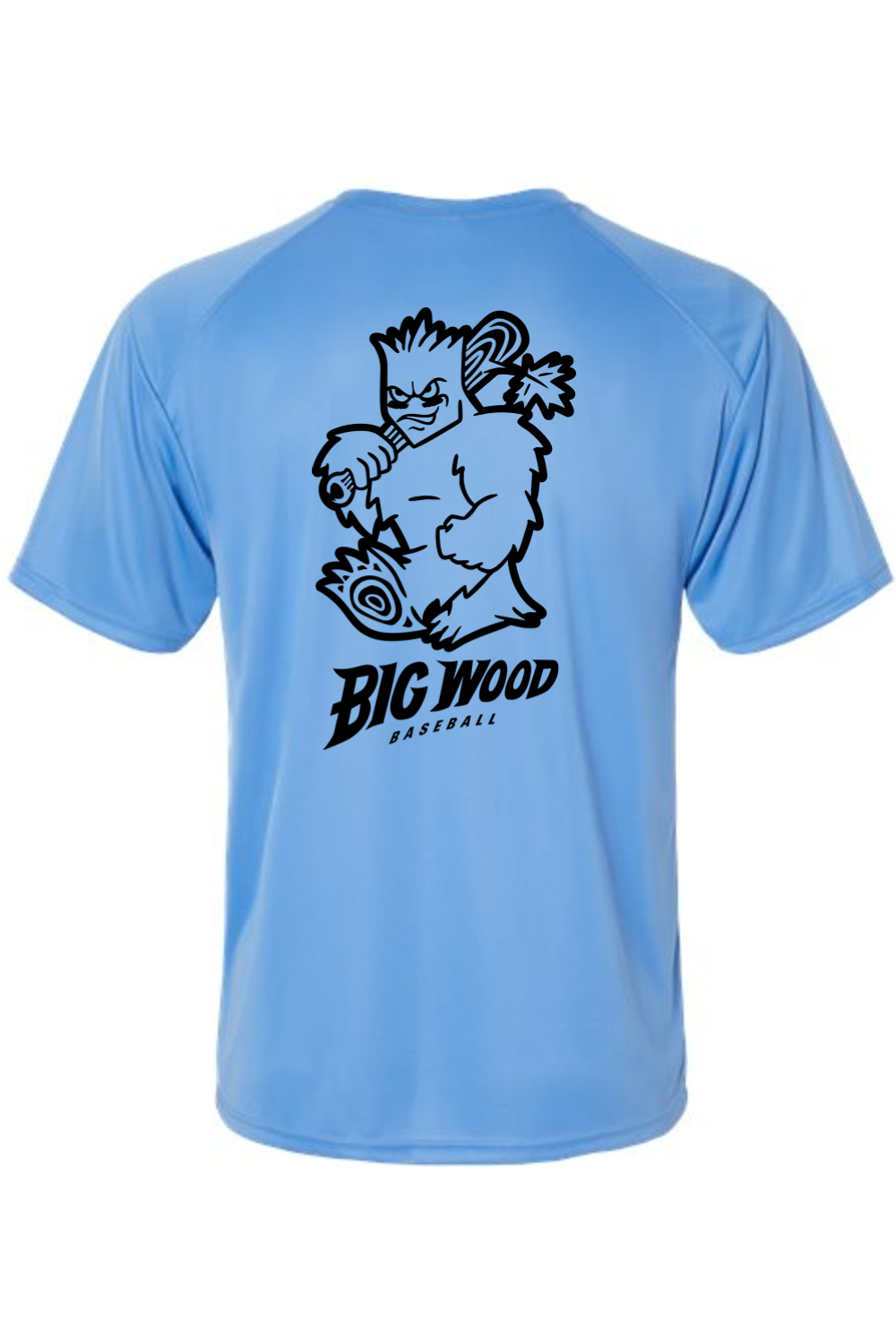 Big Wood Outlined Mascot Performance Tee