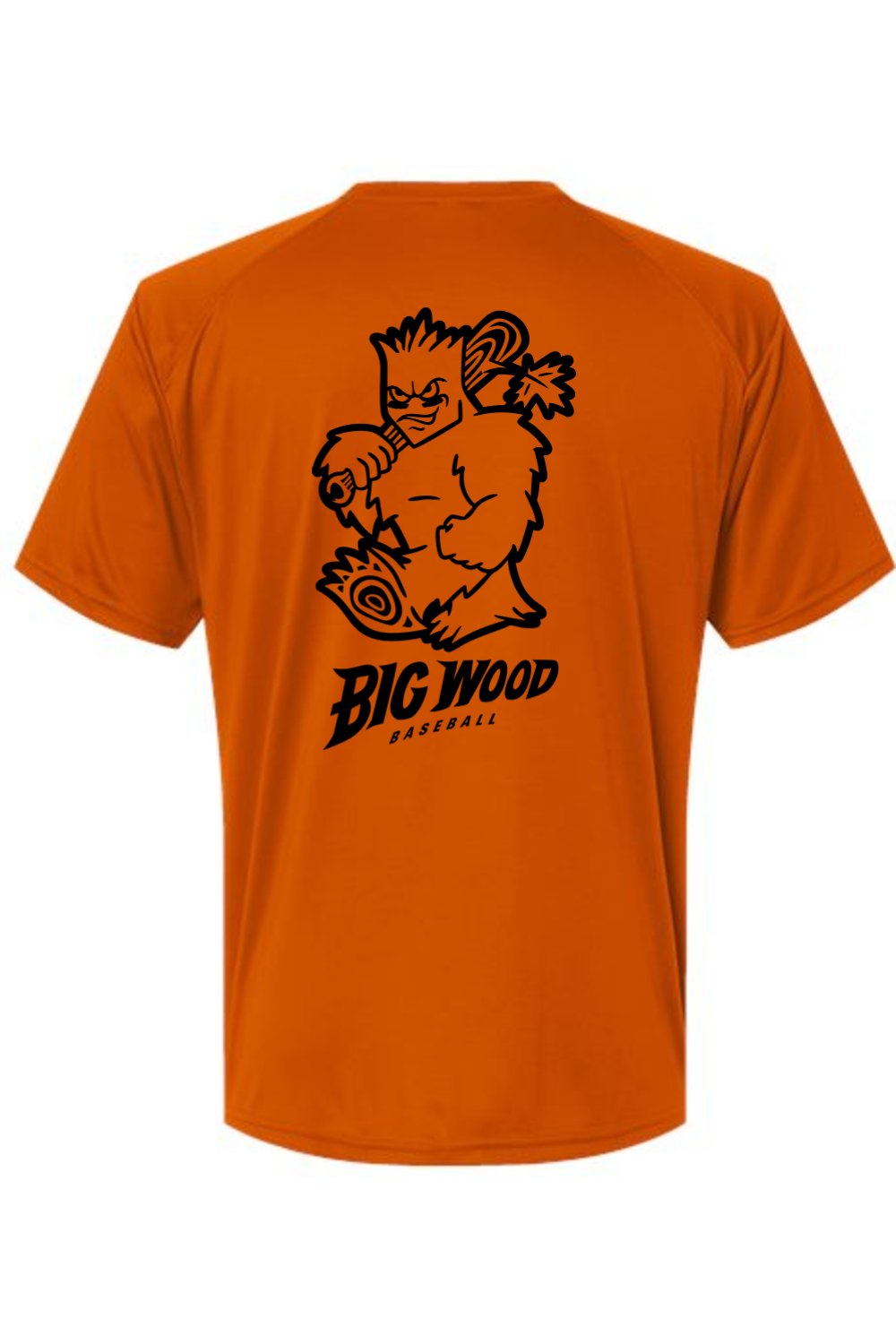 Big Wood Outlined Mascot Performance Tee