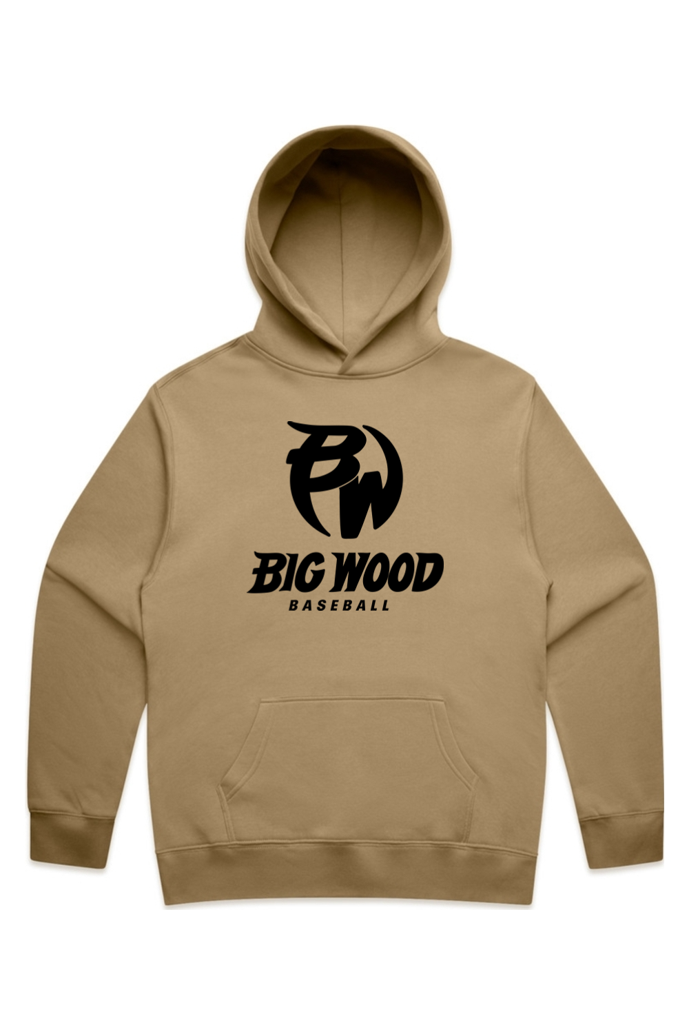 Big Wood Baseball Relaxed Fit Hoodie