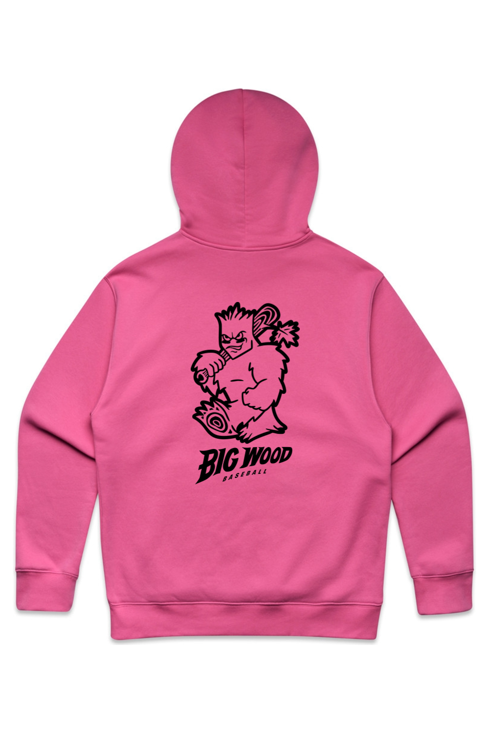 Big Wood Outlined Mascot Relaxed Fit Hoodie