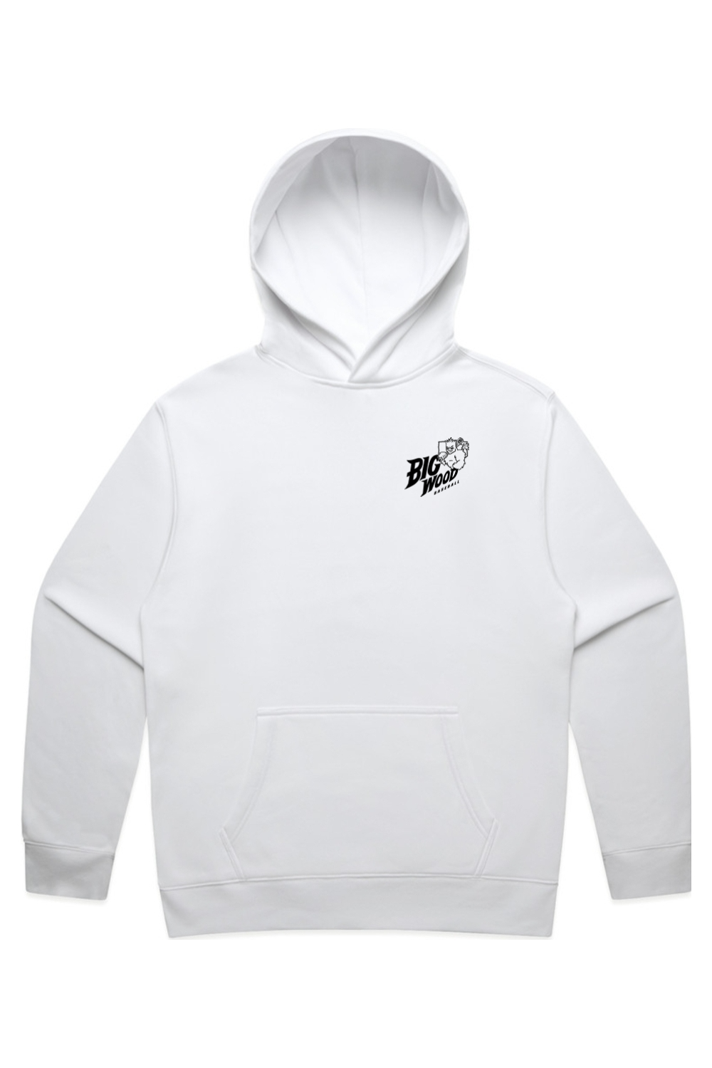 Big Wood Home Plate Mascot Relaxed Fit Hoodie