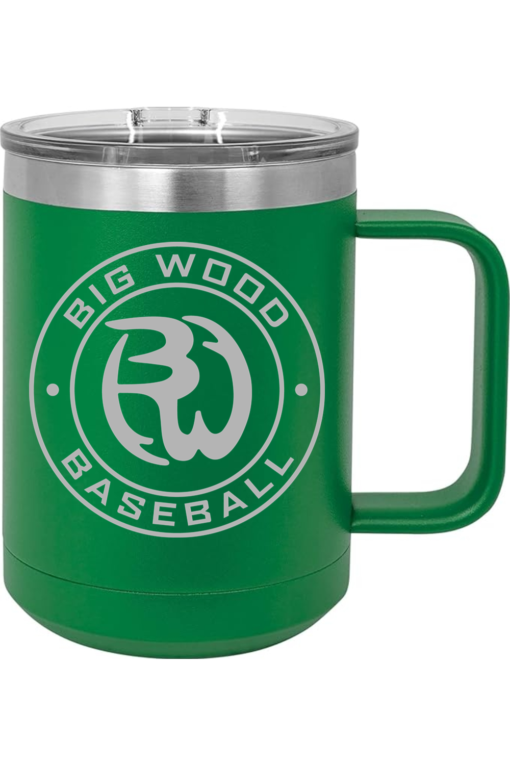 Big Wood Outdoor Stamp Insulated Coffee Mug with Slider Lid