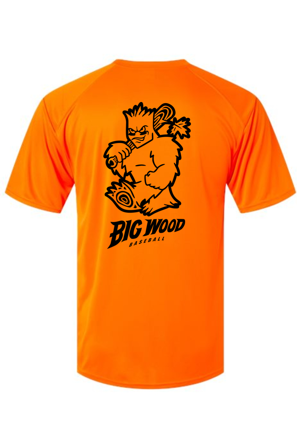Big Wood Outlined Mascot Performance Tee