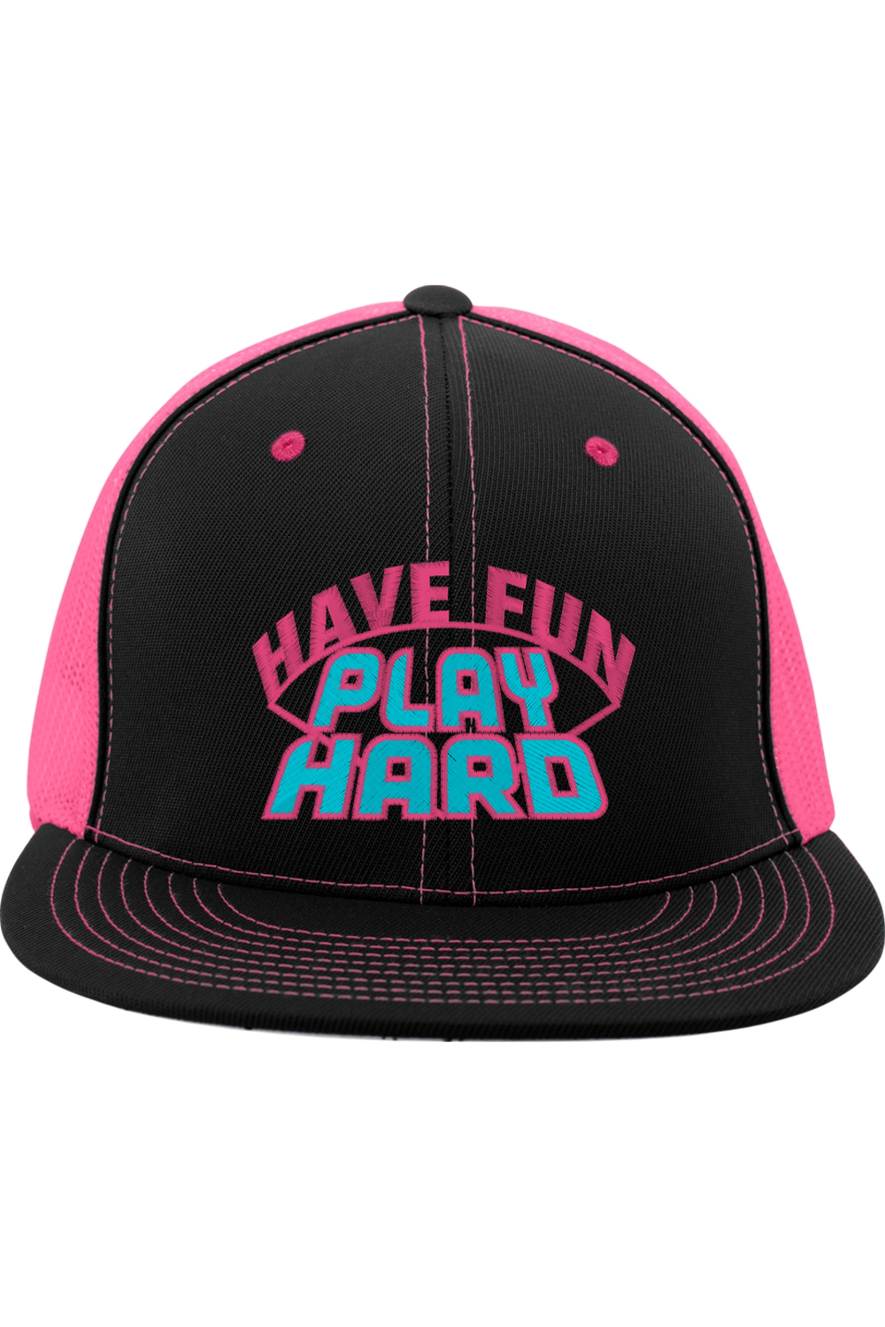 Have Fun Play Hard Flex Trucker Hat